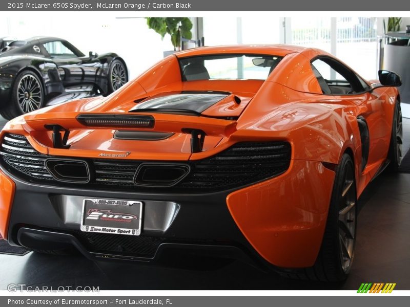 McLaren Orange / Carbon Black 2015 McLaren 650S Spyder