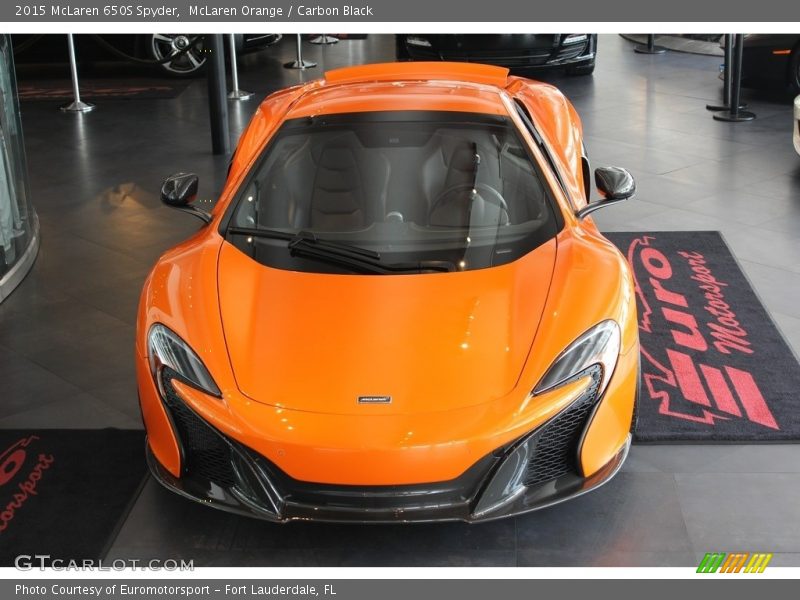 McLaren Orange / Carbon Black 2015 McLaren 650S Spyder