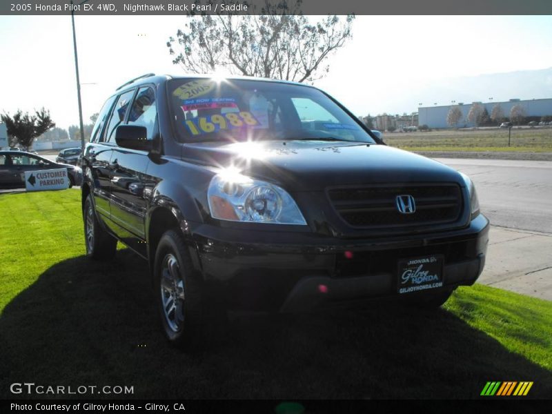 Nighthawk Black Pearl / Saddle 2005 Honda Pilot EX 4WD