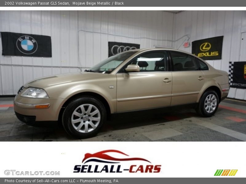 Mojave Beige Metallic / Black 2002 Volkswagen Passat GLS Sedan