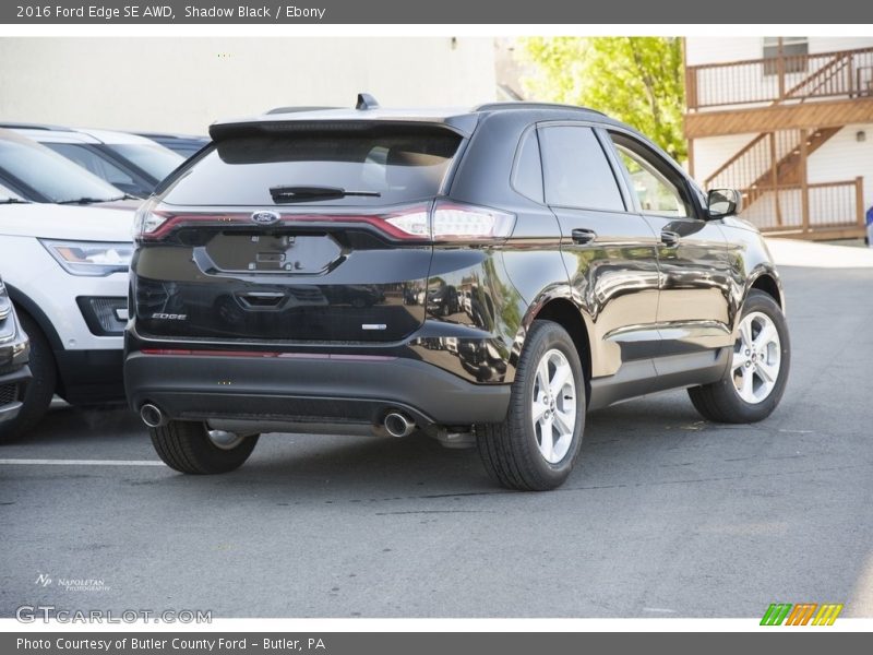 Shadow Black / Ebony 2016 Ford Edge SE AWD