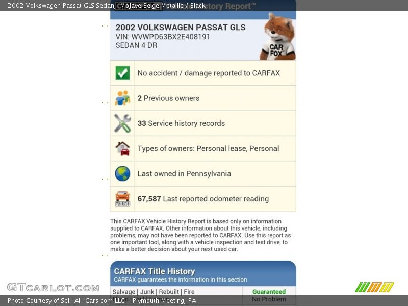 Mojave Beige Metallic / Black 2002 Volkswagen Passat GLS Sedan