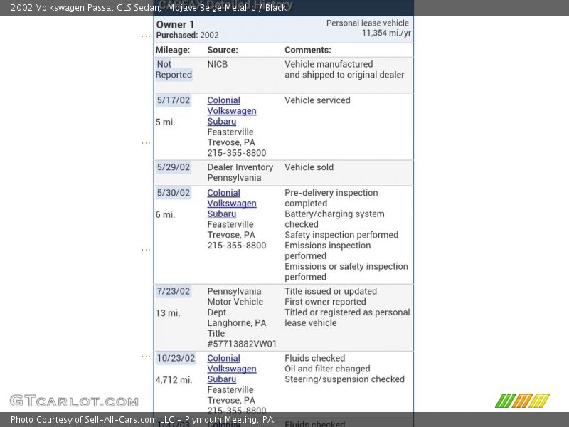 Mojave Beige Metallic / Black 2002 Volkswagen Passat GLS Sedan