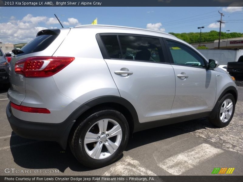 Bright Silver / Alpine Gray 2013 Kia Sportage LX AWD