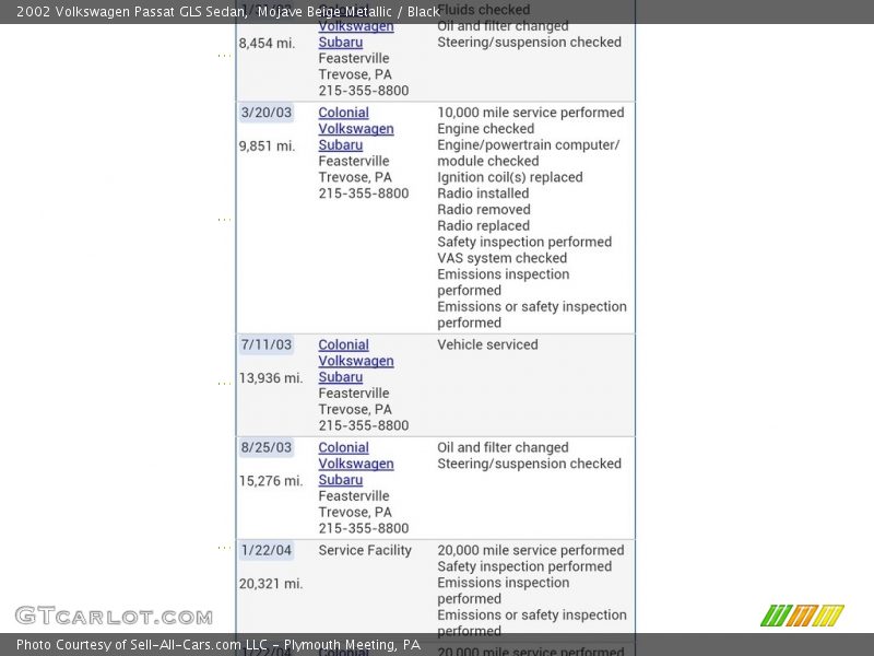 Mojave Beige Metallic / Black 2002 Volkswagen Passat GLS Sedan