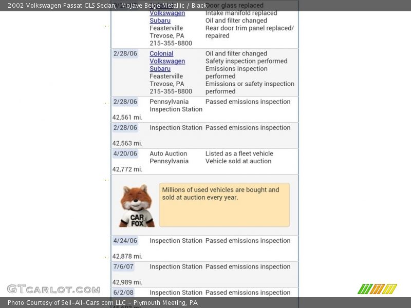 Mojave Beige Metallic / Black 2002 Volkswagen Passat GLS Sedan