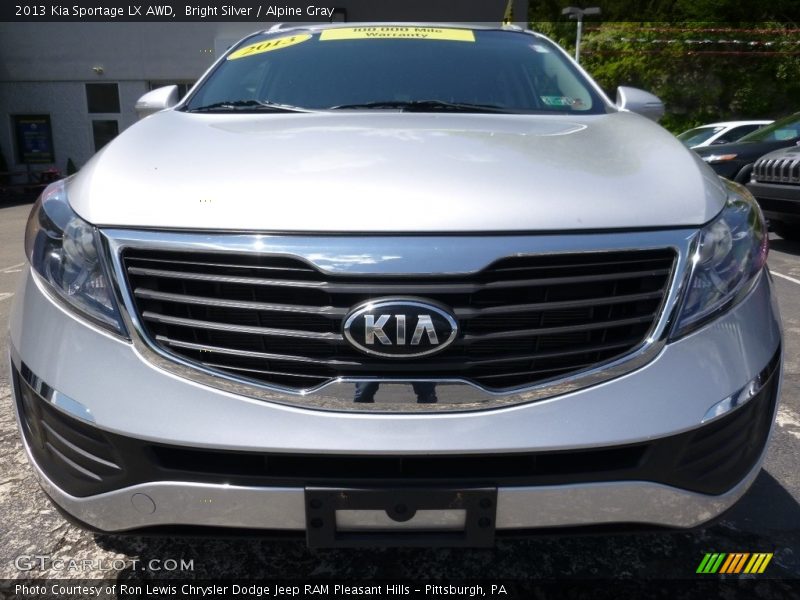 Bright Silver / Alpine Gray 2013 Kia Sportage LX AWD