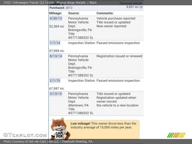 Mojave Beige Metallic / Black 2002 Volkswagen Passat GLS Sedan