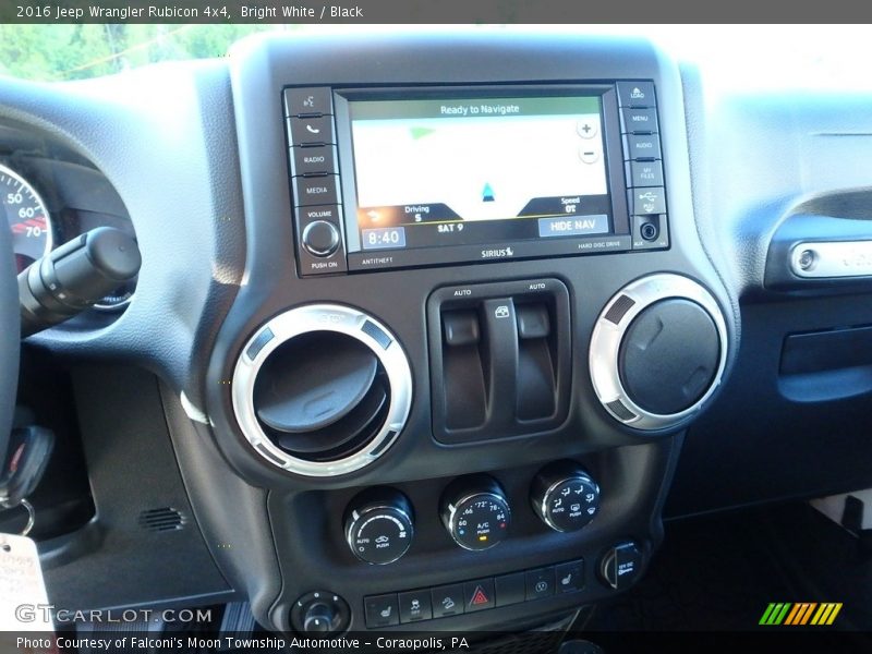 Bright White / Black 2016 Jeep Wrangler Rubicon 4x4