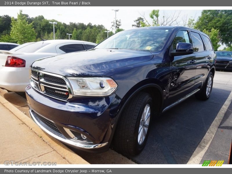 True Blue Pearl / Black 2014 Dodge Durango SXT