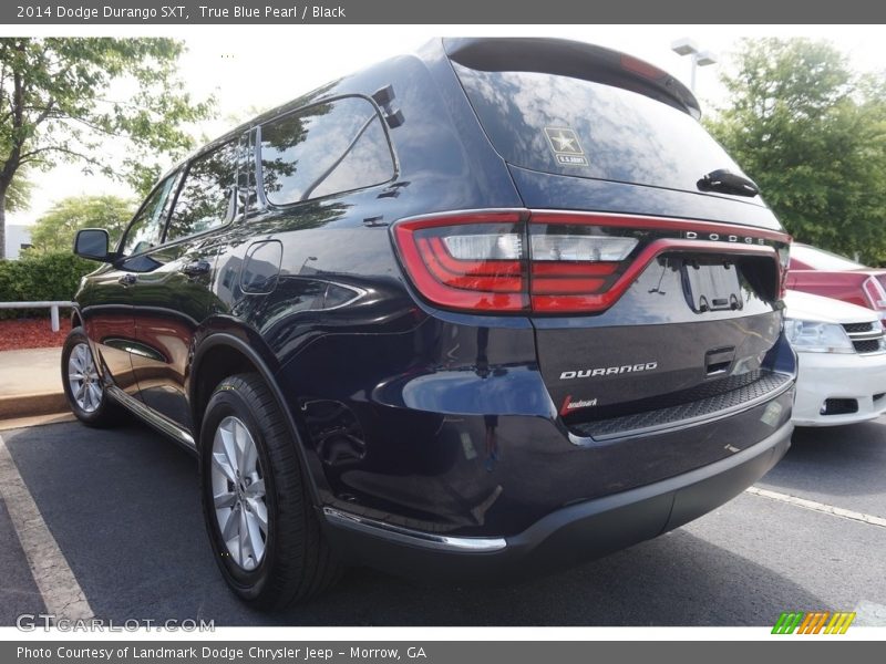 True Blue Pearl / Black 2014 Dodge Durango SXT