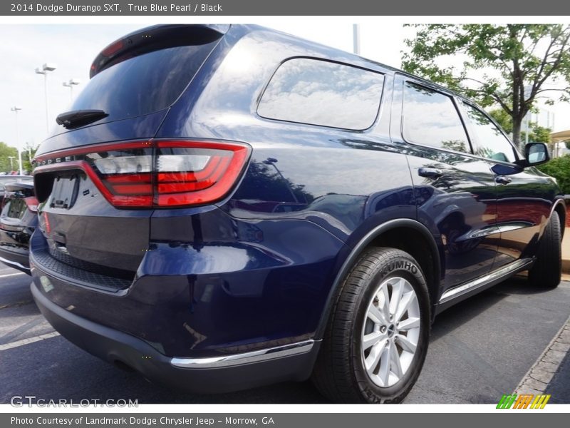True Blue Pearl / Black 2014 Dodge Durango SXT