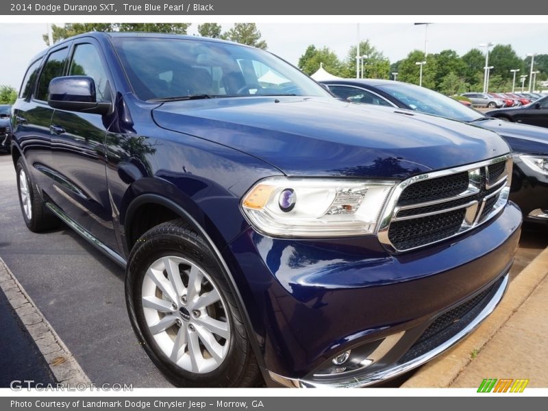 True Blue Pearl / Black 2014 Dodge Durango SXT