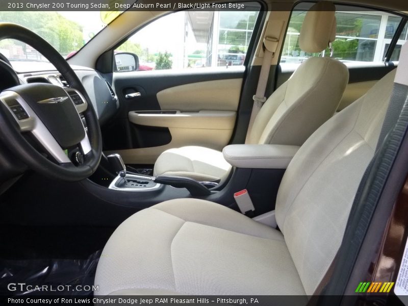 Deep Auburn Pearl / Black/Light Frost Beige 2013 Chrysler 200 Touring Sedan