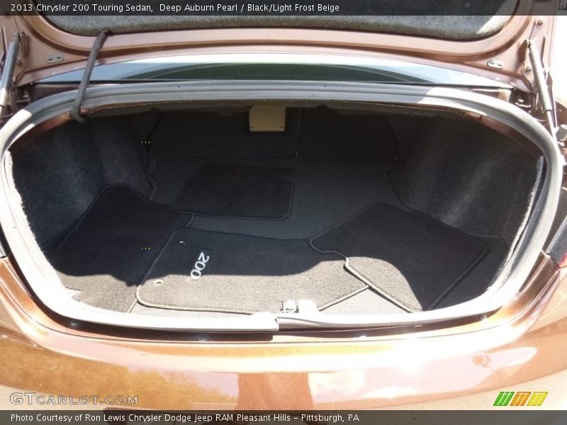 Deep Auburn Pearl / Black/Light Frost Beige 2013 Chrysler 200 Touring Sedan