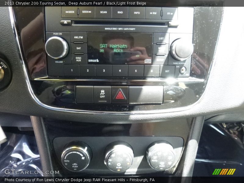 Deep Auburn Pearl / Black/Light Frost Beige 2013 Chrysler 200 Touring Sedan