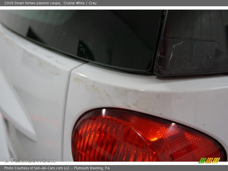 Crystal White / Gray 2009 Smart fortwo passion coupe