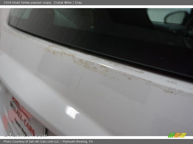 Crystal White / Gray 2009 Smart fortwo passion coupe