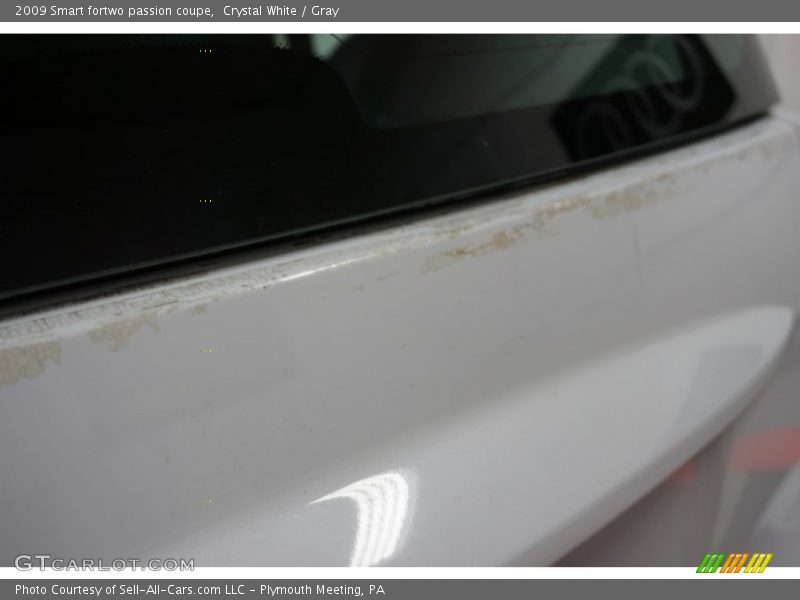 Crystal White / Gray 2009 Smart fortwo passion coupe