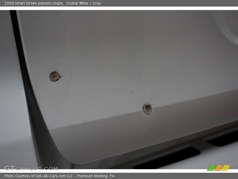 Crystal White / Gray 2009 Smart fortwo passion coupe