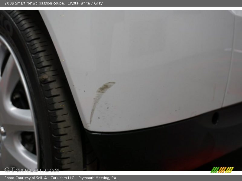 Crystal White / Gray 2009 Smart fortwo passion coupe