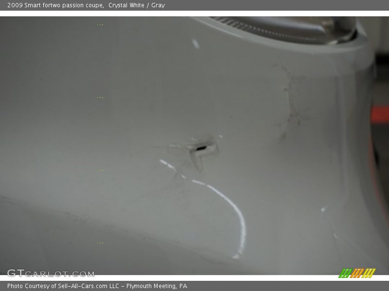 Crystal White / Gray 2009 Smart fortwo passion coupe