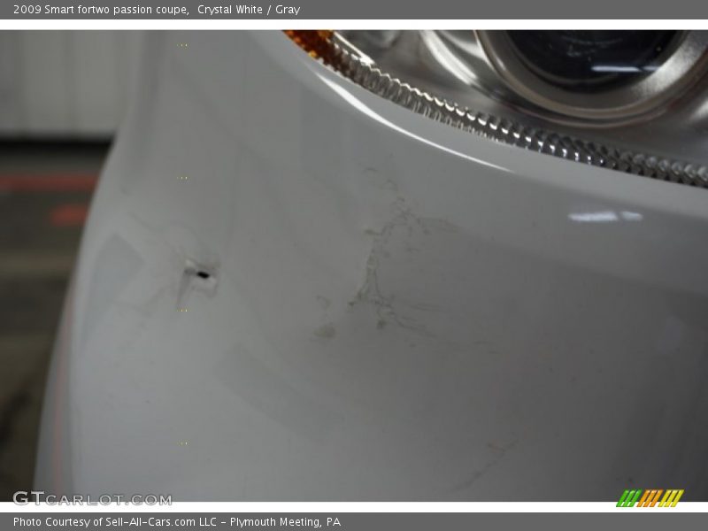 Crystal White / Gray 2009 Smart fortwo passion coupe