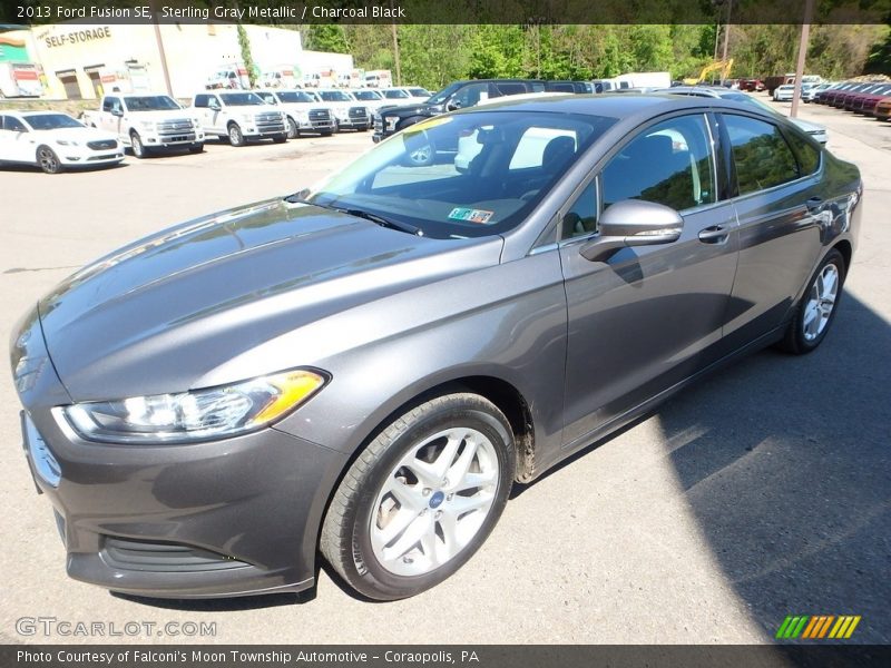 Sterling Gray Metallic / Charcoal Black 2013 Ford Fusion SE