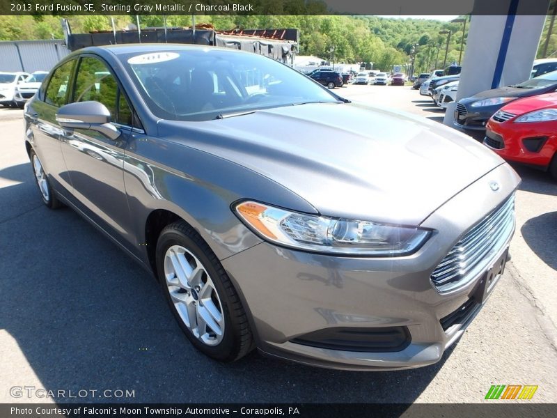 Sterling Gray Metallic / Charcoal Black 2013 Ford Fusion SE