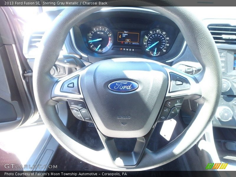 Sterling Gray Metallic / Charcoal Black 2013 Ford Fusion SE