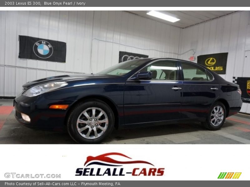 Blue Onyx Pearl / Ivory 2003 Lexus ES 300