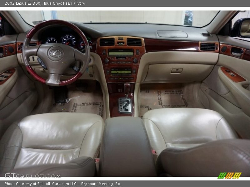 Blue Onyx Pearl / Ivory 2003 Lexus ES 300