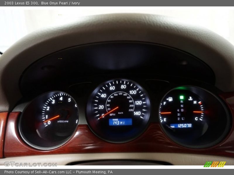 Blue Onyx Pearl / Ivory 2003 Lexus ES 300