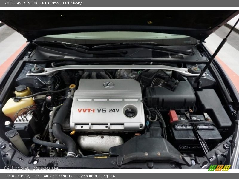 Blue Onyx Pearl / Ivory 2003 Lexus ES 300