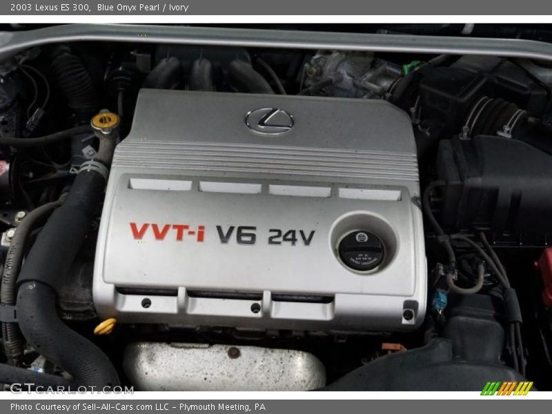 Blue Onyx Pearl / Ivory 2003 Lexus ES 300