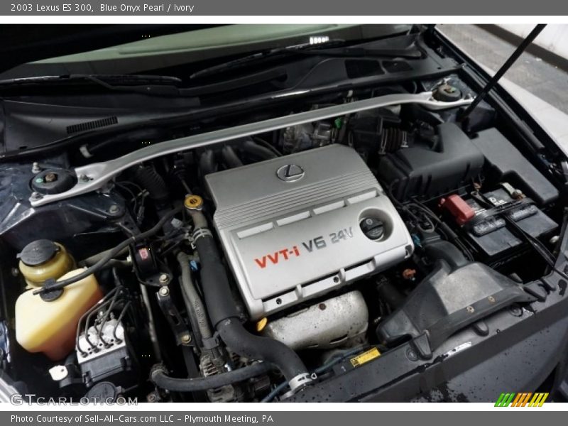 Blue Onyx Pearl / Ivory 2003 Lexus ES 300