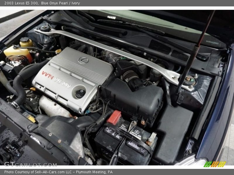 Blue Onyx Pearl / Ivory 2003 Lexus ES 300