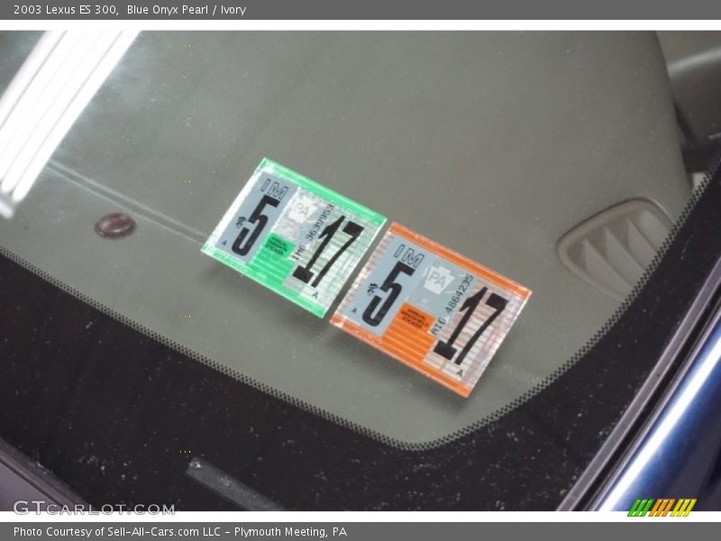 Blue Onyx Pearl / Ivory 2003 Lexus ES 300