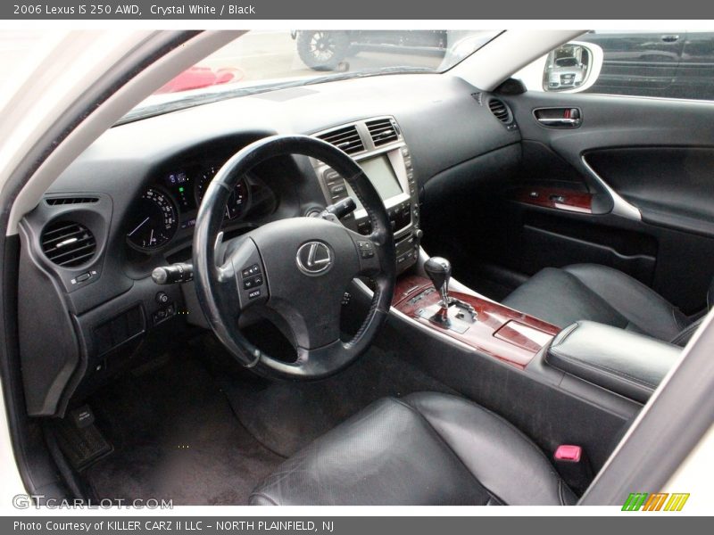 Crystal White / Black 2006 Lexus IS 250 AWD