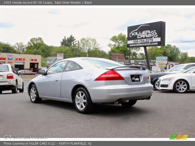 Satin Silver Metallic / Black 2003 Honda Accord EX V6 Coupe