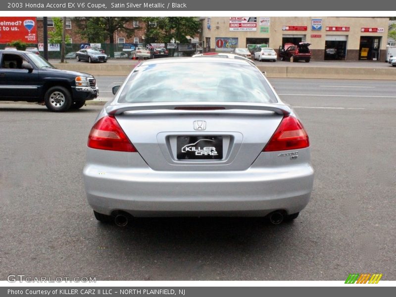 Satin Silver Metallic / Black 2003 Honda Accord EX V6 Coupe