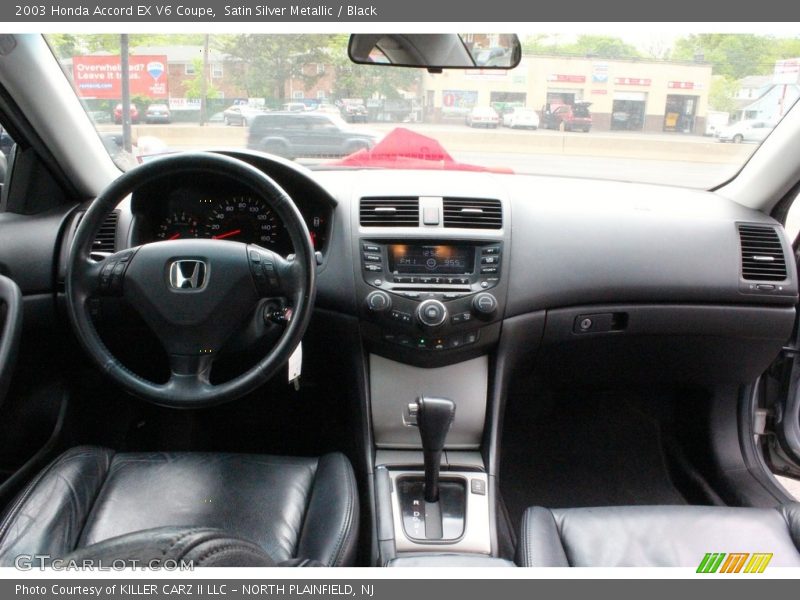 Satin Silver Metallic / Black 2003 Honda Accord EX V6 Coupe