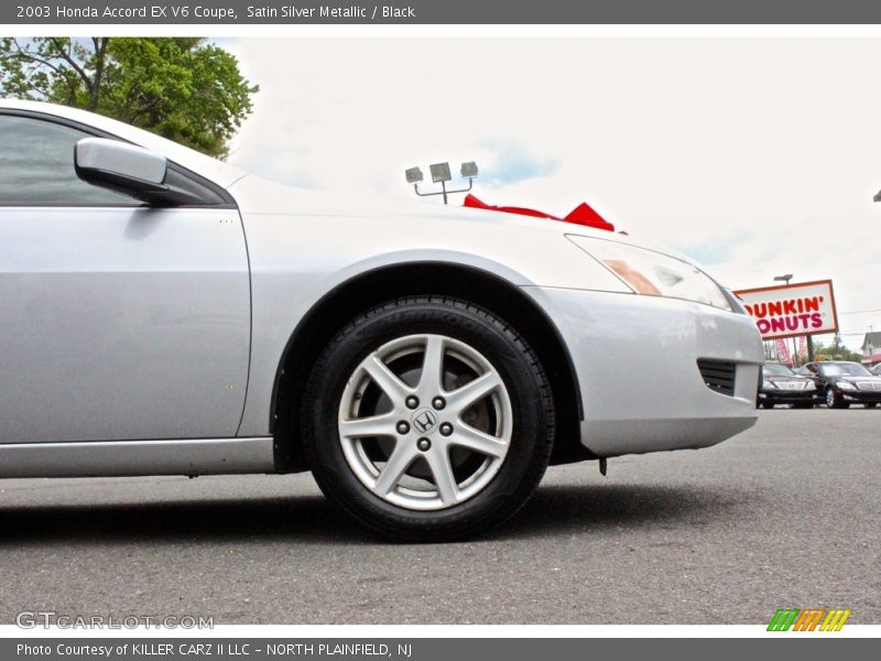 Satin Silver Metallic / Black 2003 Honda Accord EX V6 Coupe