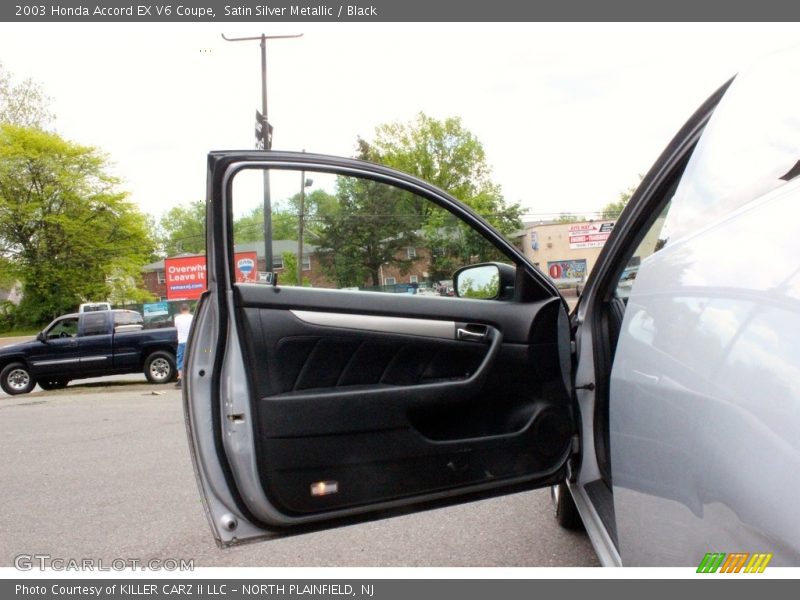 Satin Silver Metallic / Black 2003 Honda Accord EX V6 Coupe