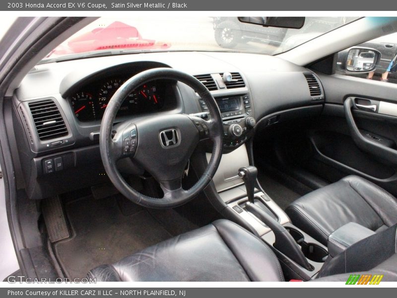 Satin Silver Metallic / Black 2003 Honda Accord EX V6 Coupe