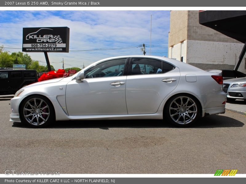 Smoky Granite Mica / Black 2007 Lexus IS 250 AWD