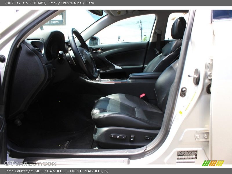 Smoky Granite Mica / Black 2007 Lexus IS 250 AWD