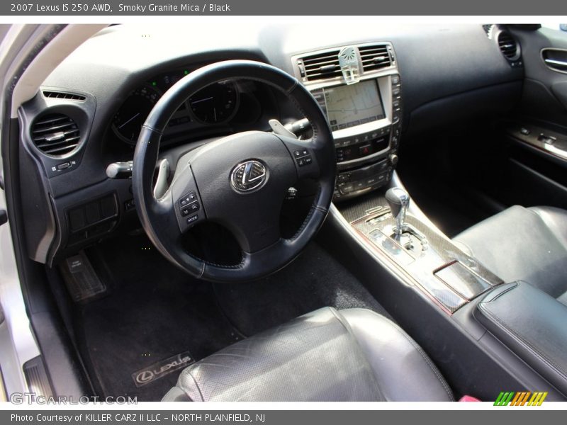 Smoky Granite Mica / Black 2007 Lexus IS 250 AWD