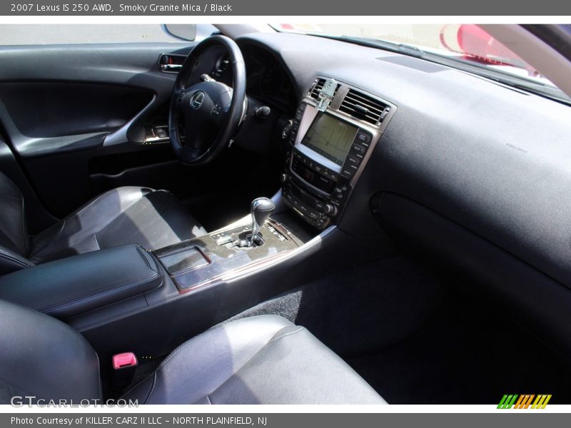 Smoky Granite Mica / Black 2007 Lexus IS 250 AWD