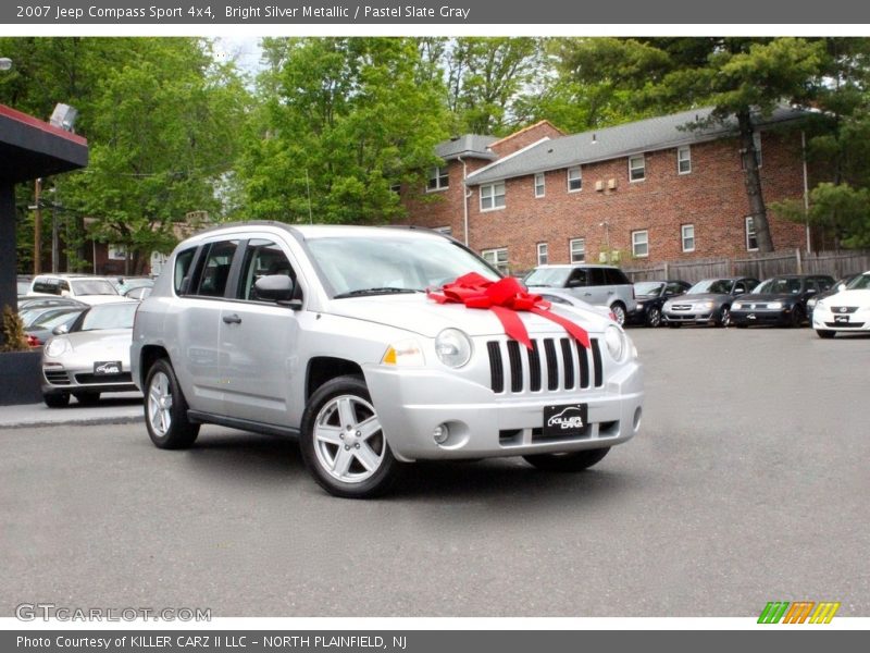 Bright Silver Metallic / Pastel Slate Gray 2007 Jeep Compass Sport 4x4